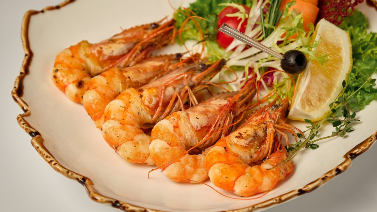 Уж венеція krevetky Тигрові креветки смажені під гірчично-часниковим соусом 100/50г