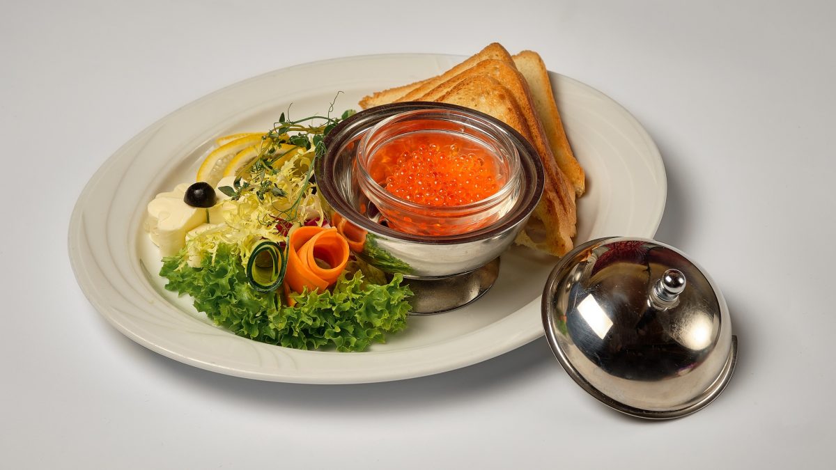 Уж венеція uzh venecziya 0043ek Ікра червона лососева з маслом і грінками 30/30/3Ог